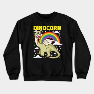 Cute & Funny Dinocorn Dinosaur Unicorn Crewneck Sweatshirt